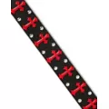 Black and Red Gothic Cross Stud Belt at Spencer's