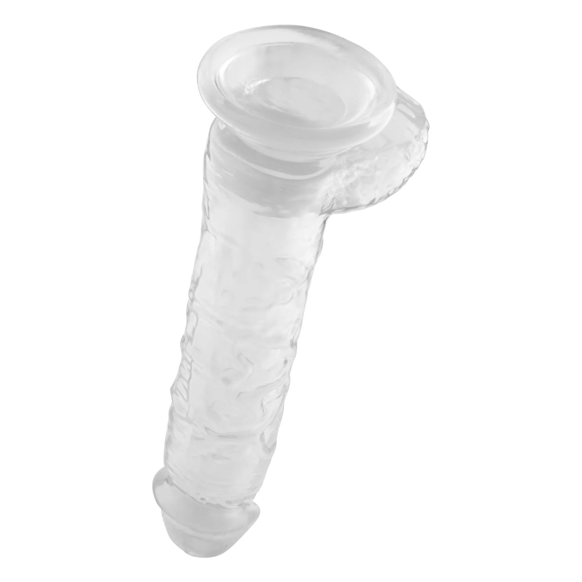 Frosty Bitch Clear Suction Cup Dildo with Balls 8 Inch – good D at Spencer's