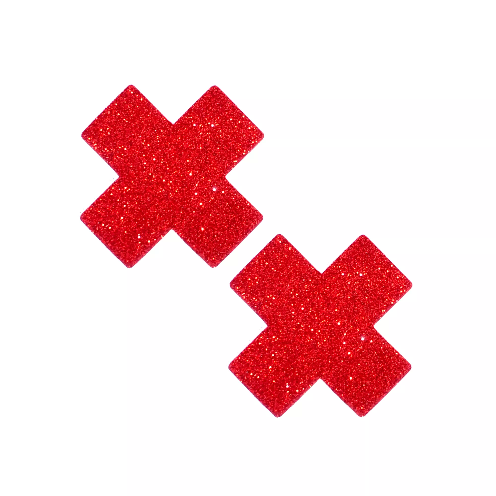 Red Glitter X Nipple Pasties at Spencer's