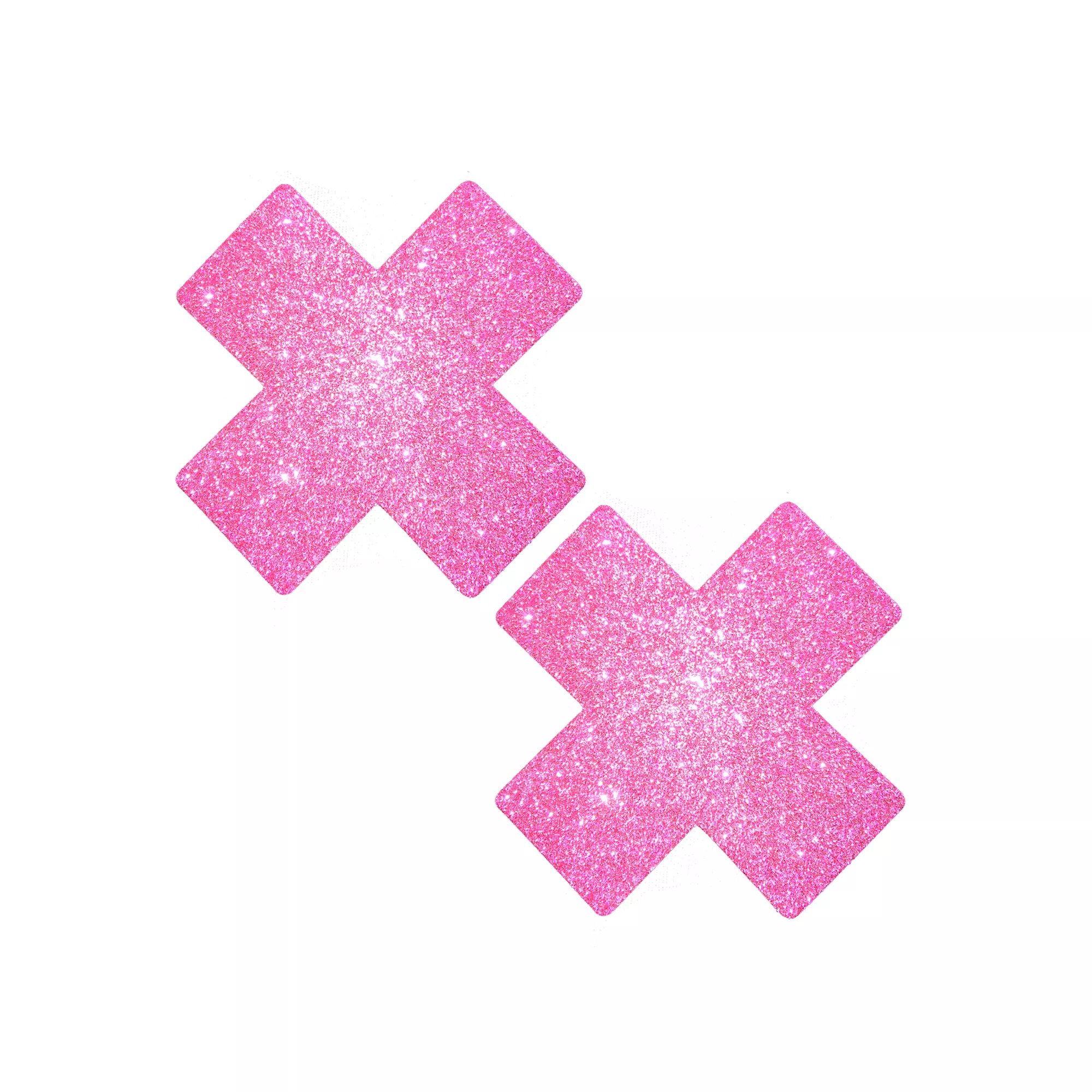 Pink Glitter X Nipple Pasties at Spencer's