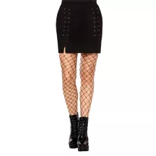 Black Fishnet Rhinestone Stockings at Spencer's