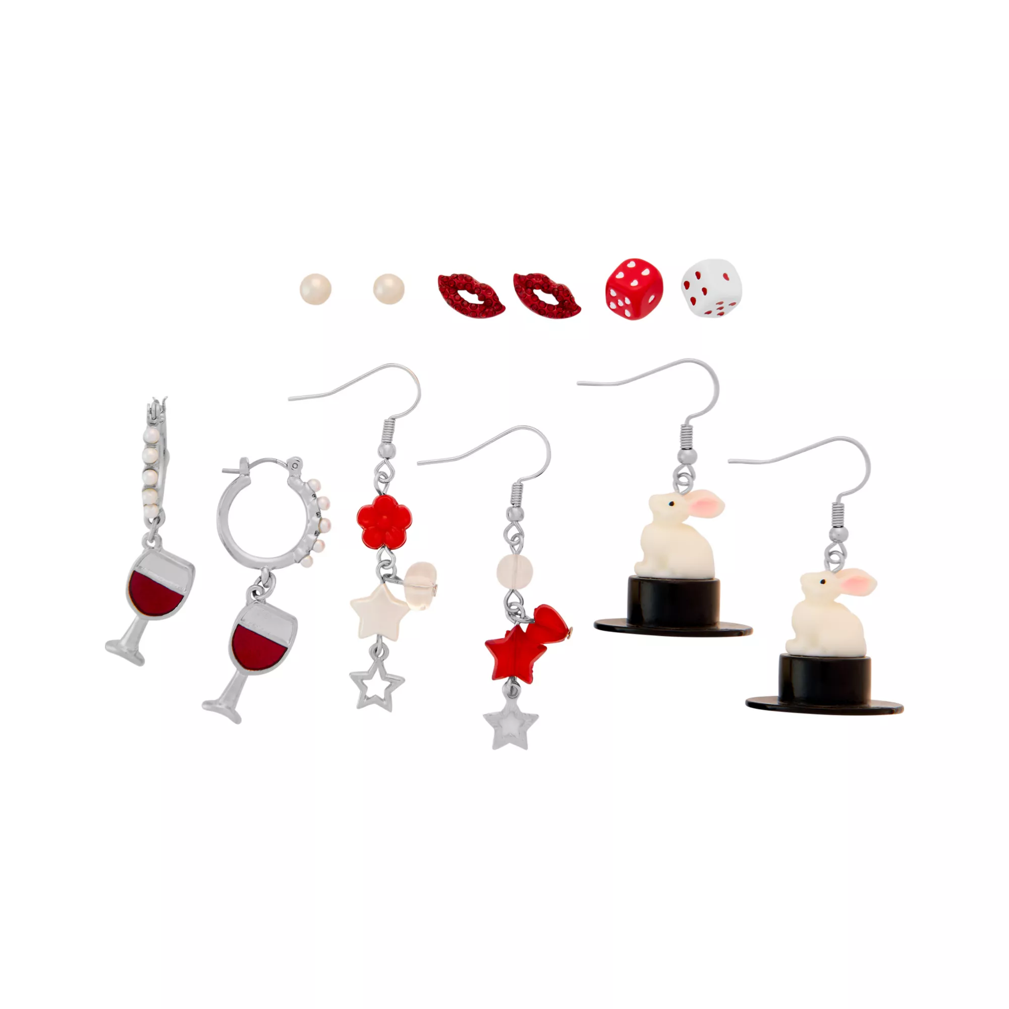 Multi-Pack Magical Night Dangle Earrings - 6 Pair at Spencer's