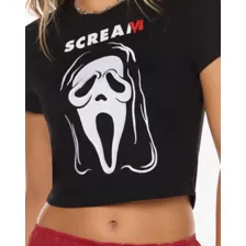 Black Ghost Face Rhinestone Baby T Shirt at Spencer's