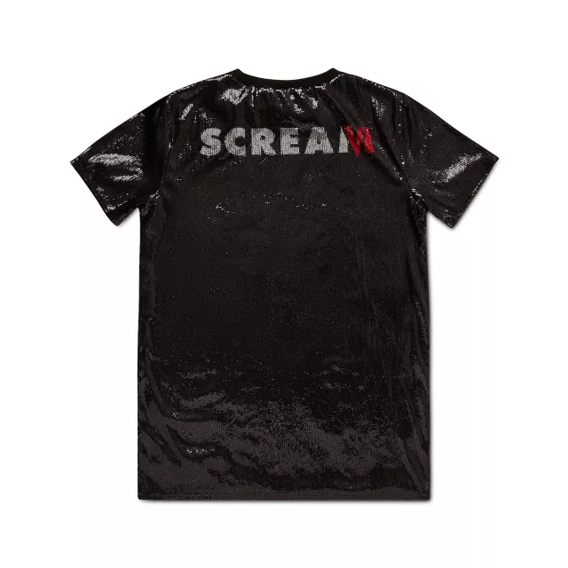 Ghost Face Sequin T Shirt Dress