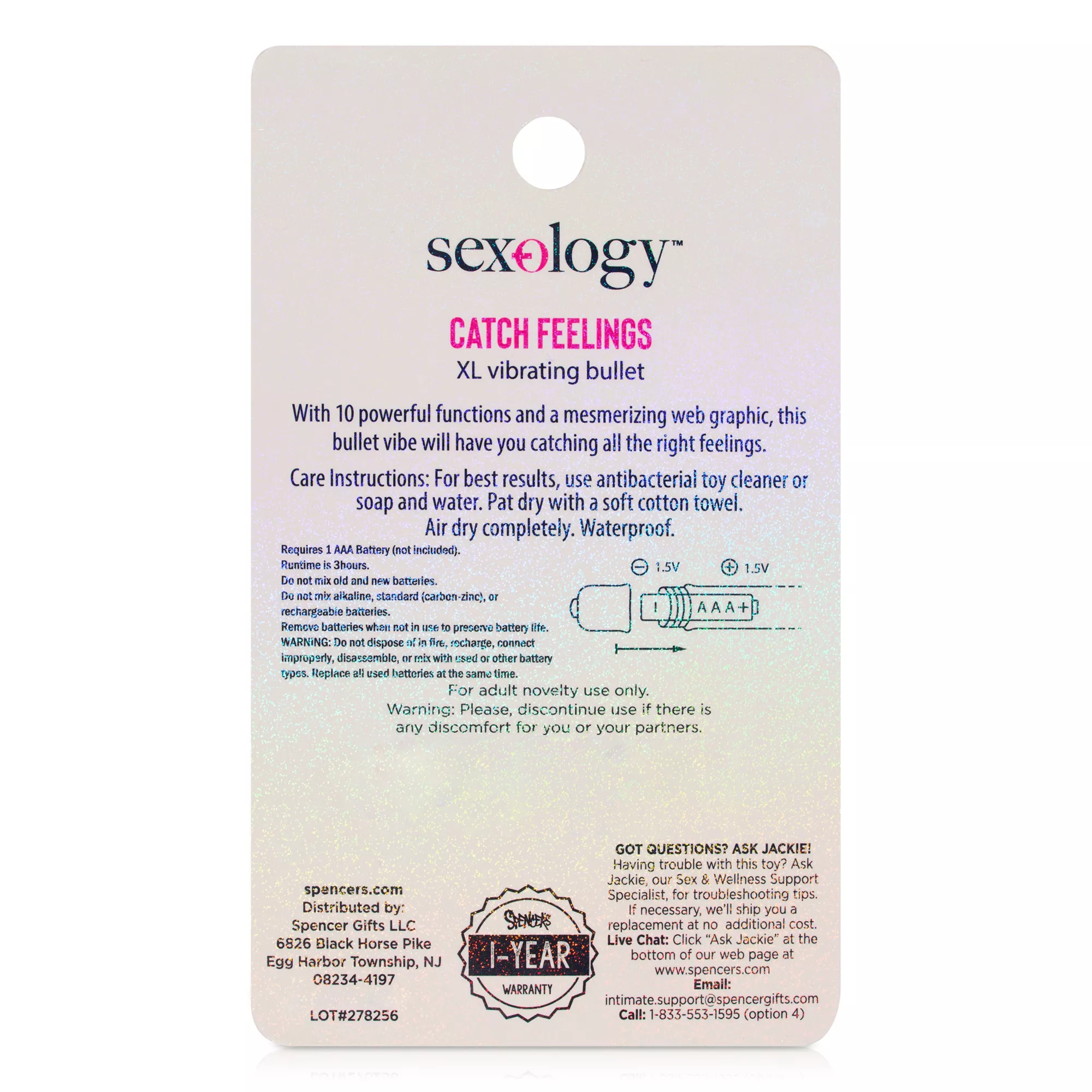 Catch Feelings Spider Web Bullet Vibrator at Spencer's