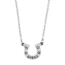 Lucky Horseshoe Necklace at Spencer's