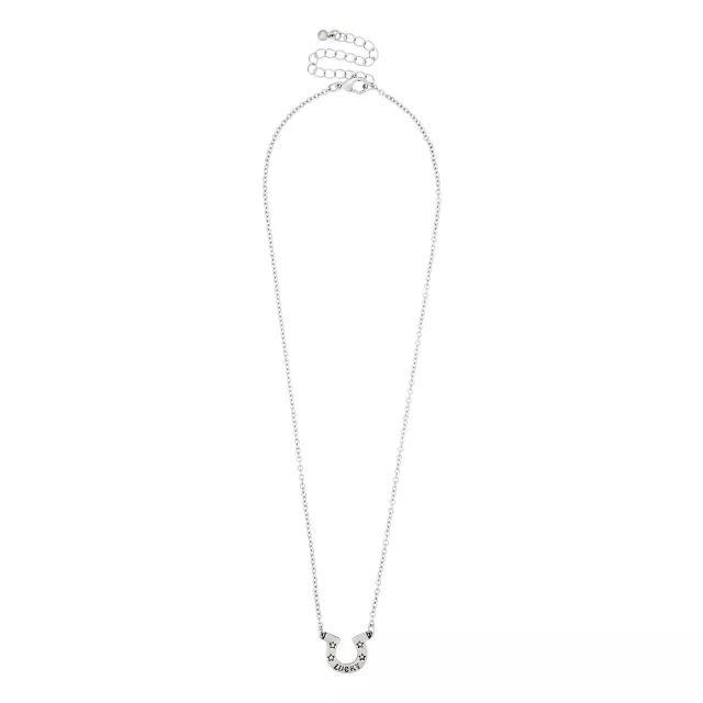 Lucky Horseshoe Necklace at Spencer's