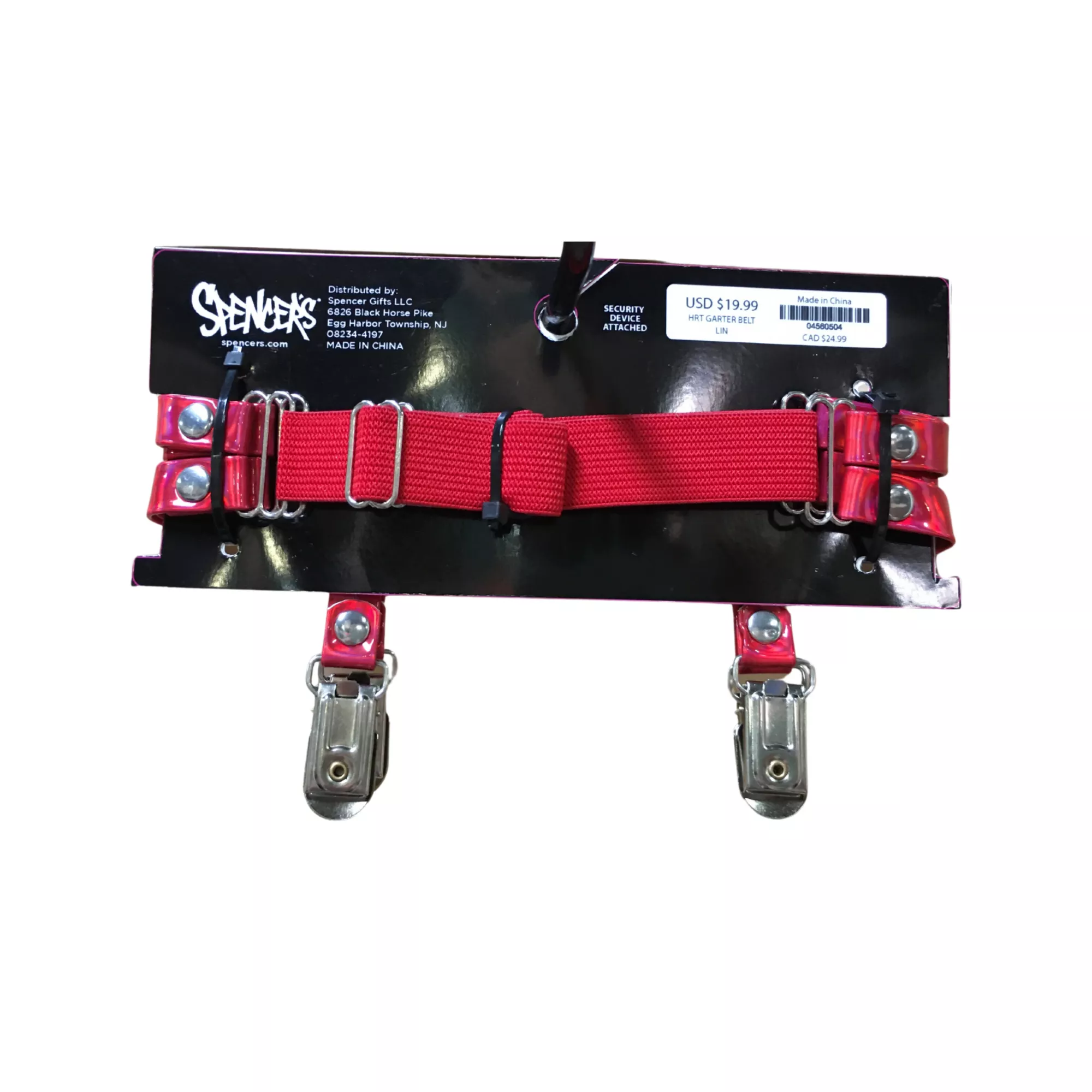 Red Double Heart Garter Belts at Spencer's