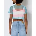 Transgender Pride Mesh Crop Top at Spencer's