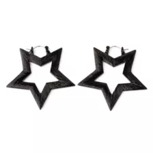 Pink Striped Star Earrings at Spencer's