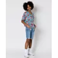 Transgender Pride Melting Smiley Woven Button Up Shirt at Spencer's