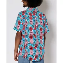 Transgender Pride Melting Smiley Woven Button Up Shirt at Spencer's