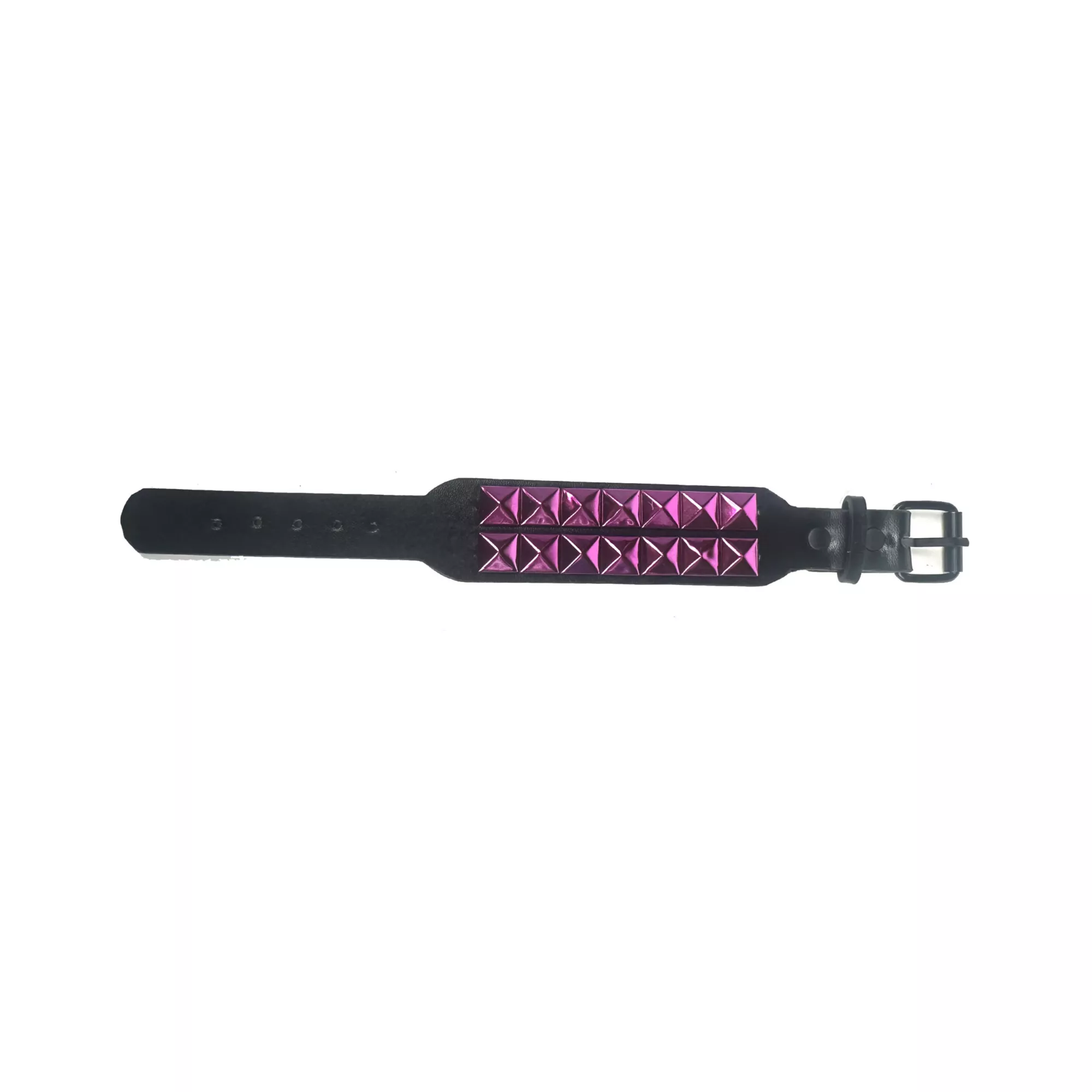 Black and Pink Stud Spike Bracelet at Spencer's