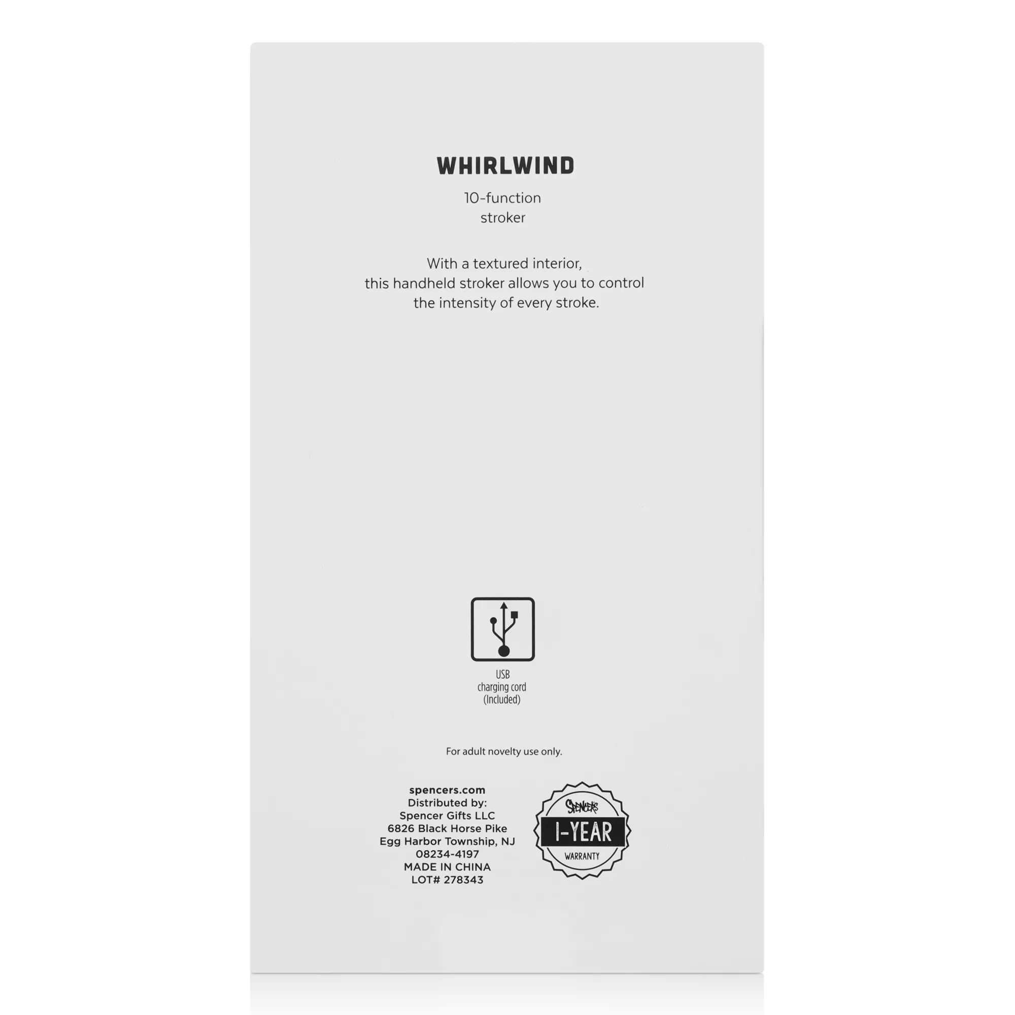 Whirlwind Vibrating Stroker at Spencer's