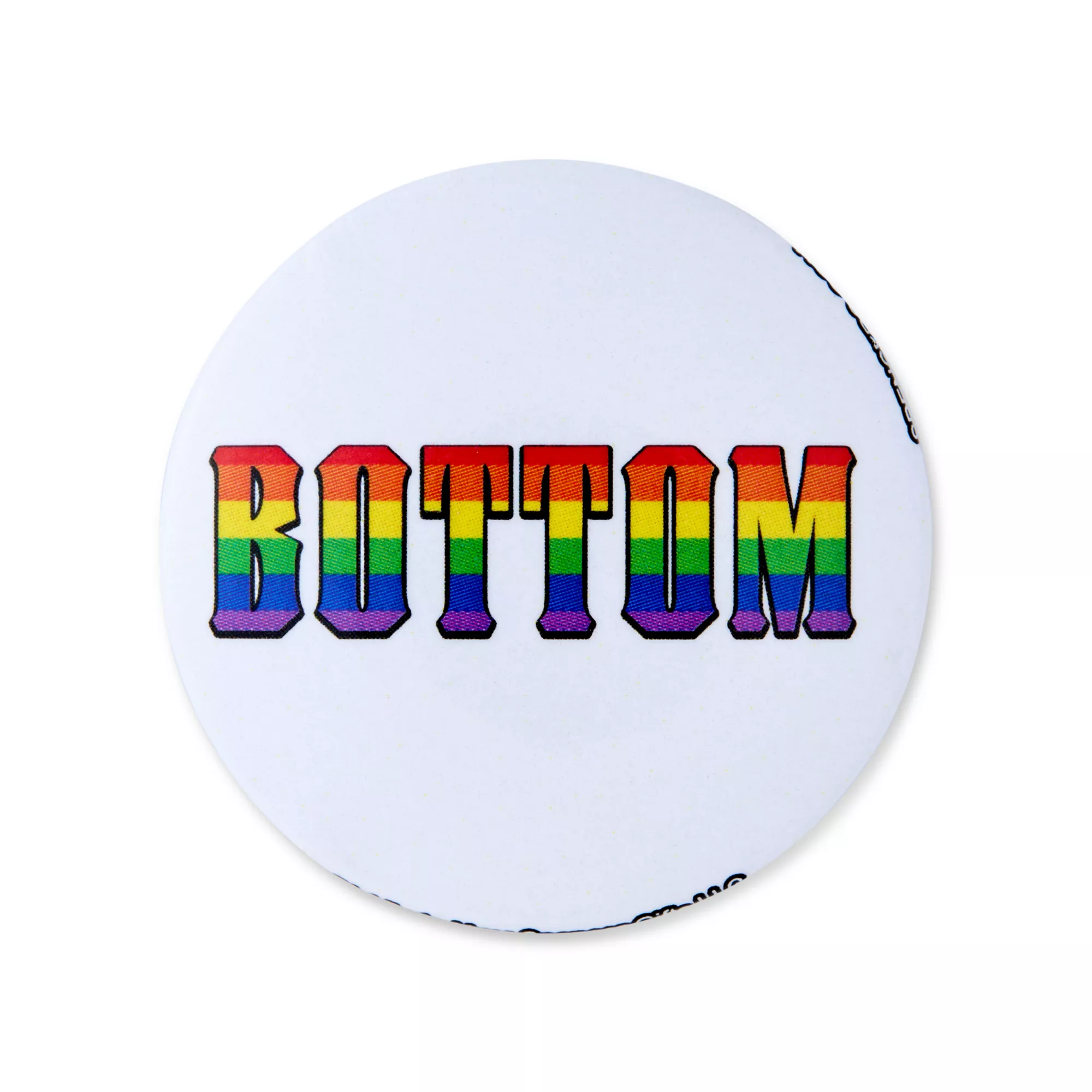 Multi-Pack Top and Bottom Gay Pride Buttons - 4 Pack at Spencer's