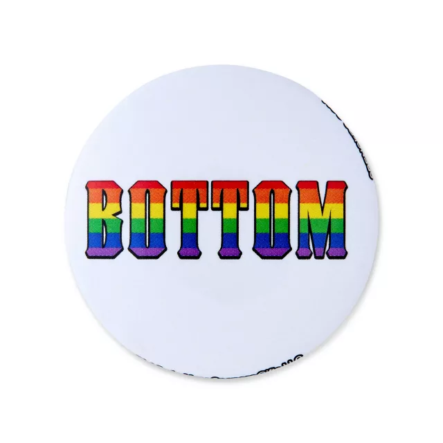 Multi-Pack Top and Bottom Gay Pride Buttons - 4 Pack at Spencer's
