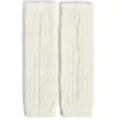 White Lace-Up Leg Warmers at Spencer's