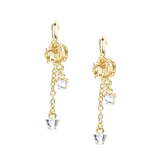 Gold Baby Heart Dangle Earrings at Spencer's