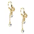 Gold Baby Heart Dangle Earrings at Spencer's