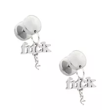 Fuck Silvertone Fake Plugs - 18 Gauge at Spencer's