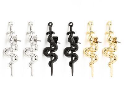 Kayla Malecc Multi-Pack Titanium Black Horseshoe Rings and Fake Horseshoe Septum - 3 Pack