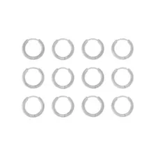 Multi-Pack Silvertone Hoop Earrings 6 Pair - 20 Gauge at Spencer's