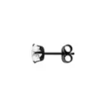 CZ Black Titanium Circle Stud Earrings at Spencer's