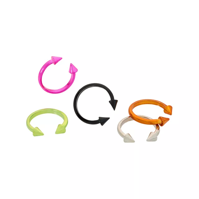 Kayla Malecc Multi-Pack Horseshoe Rings - 5 Pack at Spencer's
