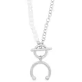 Kayla Malecc Pearl Horseshoe Necklace at Spencer's