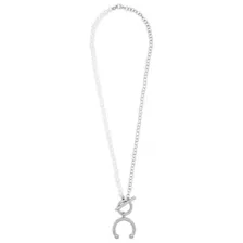 Kayla Malecc Pearl Horseshoe Necklace at Spencer's