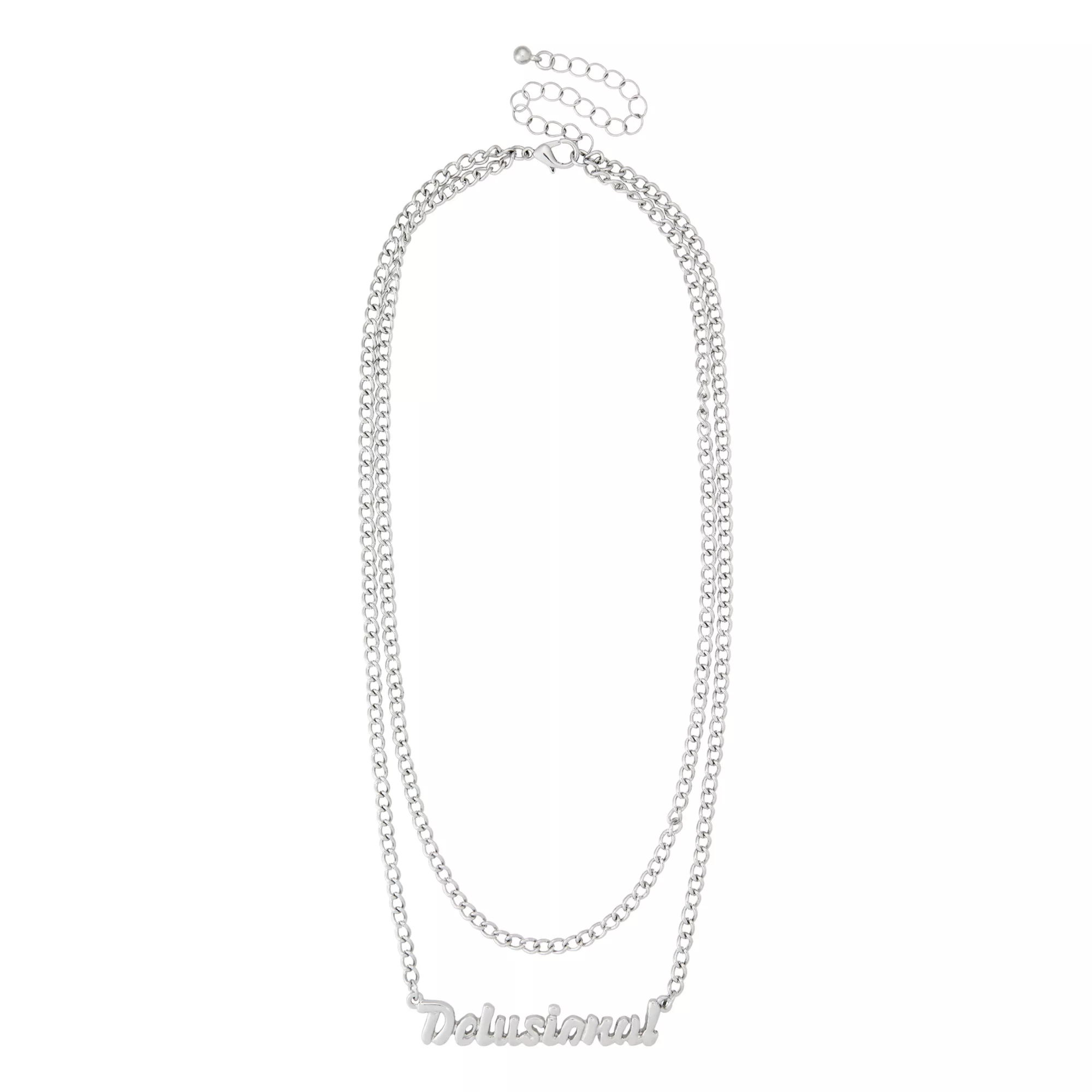 Kayla Malecc Delusional Double Chain Necklace at Spencer's