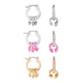 Multi-Pack Kayla Malecc Multicolor Bling Horseshoe Hinge Hoops - 3 Pack at Spencer's
