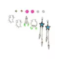 Multi-Pack Kayla Malecc Spiked Star Heart Earrings - 6 Pair at Spencer's