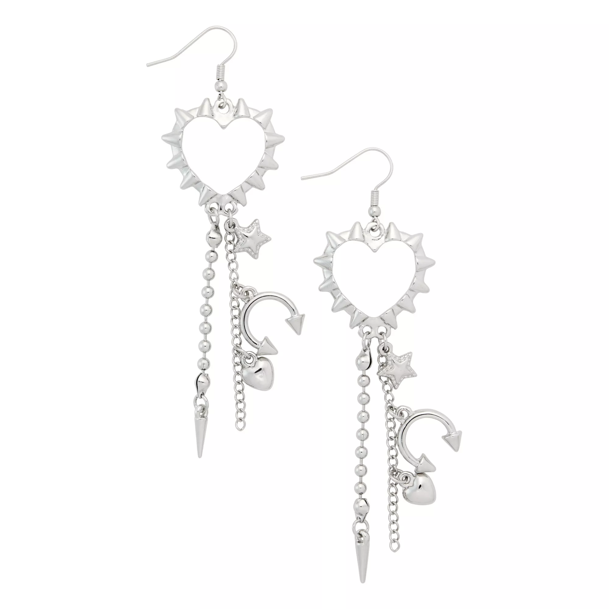 Kayla Malecc Heart Drape Dangle Earrings at Spencer's
