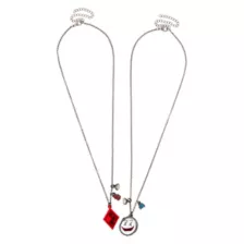 Harley Quinn and Joker Besties Necklace Set at Spencer's