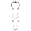 Multi-Pack Faux Septum Rings - 3 Pack at Spencer's
