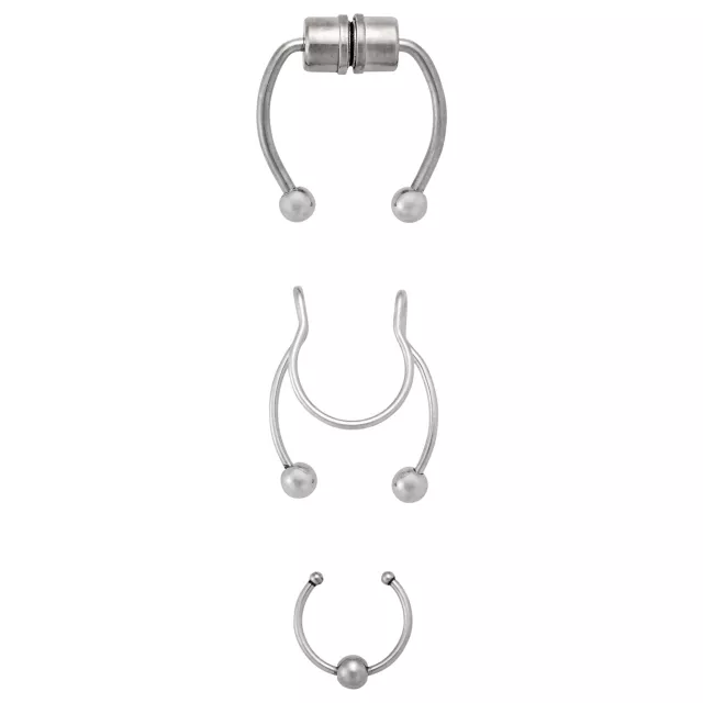 Multi-Pack Faux Septum Rings - 3 Pack at Spencer's