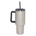 Silver Rhinestone Tumbler with Straw - 40 oz. at Spencer's