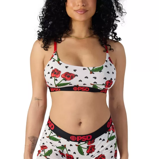PSD Skull Cherry Sports Bra at Spencer's