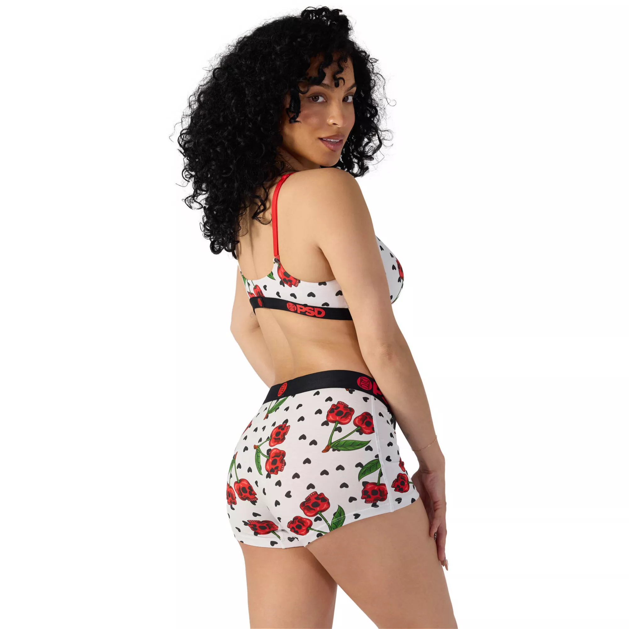 PSD Skull Cherry Sports Bra at Spencer's