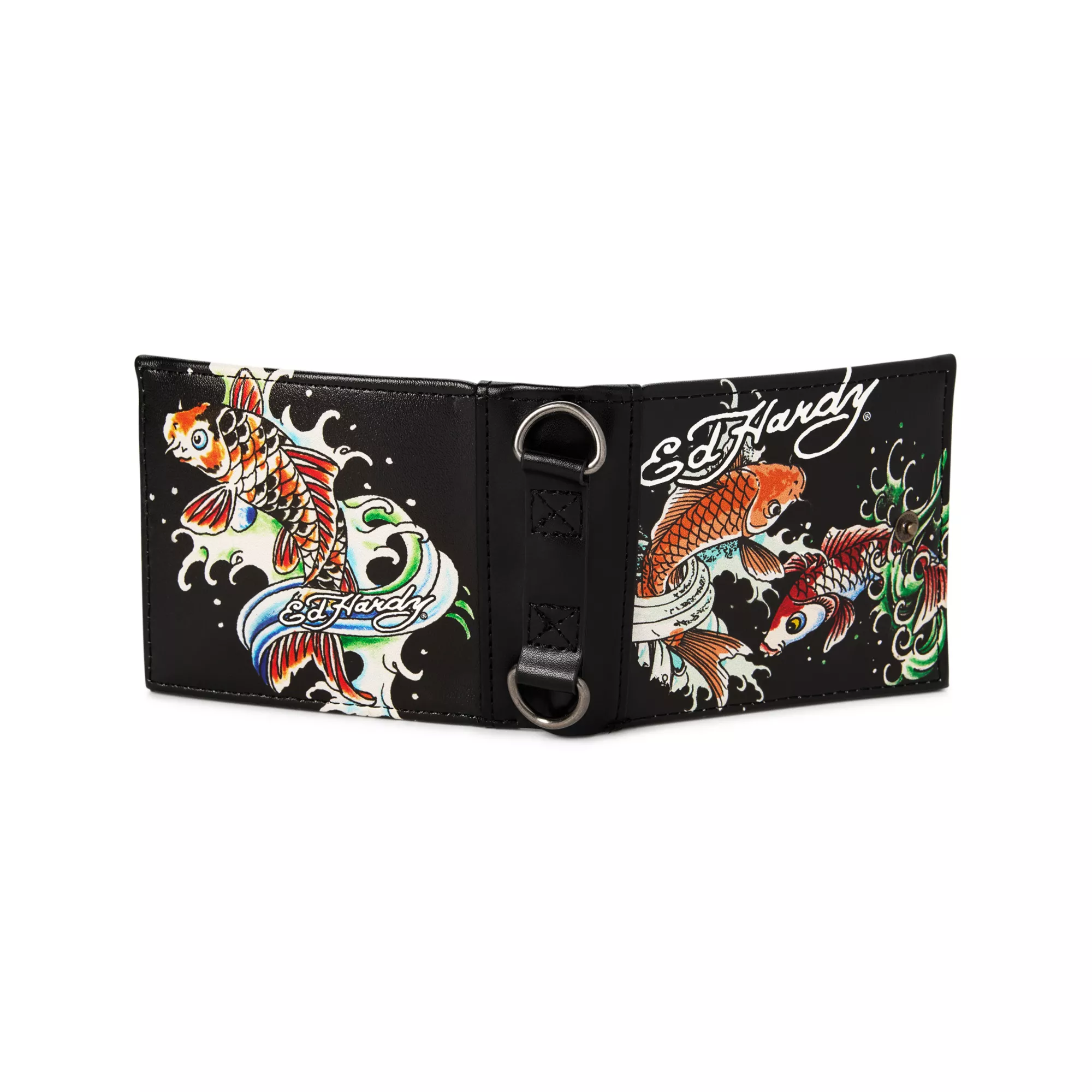 Ed Hardy Koi Fish Chain Wallet at Spencer's