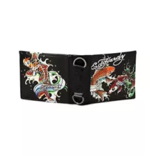Ed Hardy Koi Fish Chain Wallet at Spencer's
