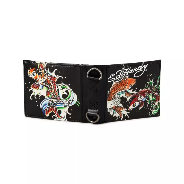 Ed Hardy Koi Fish Chain Wallet at Spencer's