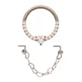 Kayla Malecc Multi-Pack Titanium Heart Septum Ring and Dangle Chain L-Bend Nose Ring 2 Pack - 20-16 Gauge at Spencer's