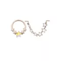 Kayla Malecc Multi-Pack Titanium Seamless Star Septum Ring and L-Bend Star Chain Nose Ring 2 Pack - 20-16 Gauge at Spencer's