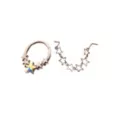 Kayla Malecc Multi-Pack Titanium Seamless Star Septum Ring and L-Bend Star Chain Nose Ring 2 Pack - 20-16 Gauge at Spencer's