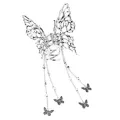 Butterfly Skulls Hair Clip at Spencer's