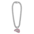 Silver Lip Bite Bling Chain Necklace at Spencer's