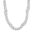 Silver Butterfly Bling Chain Necklace at Spencer's