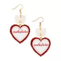 Motherfucker Heart Dangle Earrings at Spencer's